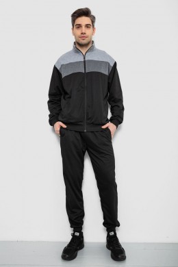 Спортивний костюм чоловічий, колір чорно-сірий, 244R9160