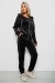 Спортивный костюм женский велюровый, цвет черный, 257R4122 Спортивный костюм женский велюровый, цвет черный, 257R4122