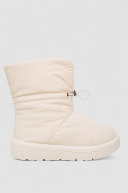 Дутики жіночі зимові на хутрі, колір бежевий, 248RFM200