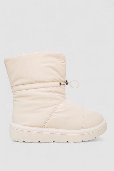 Дутики жіночі зимові на хутрі, колір бежевий, 248RFM200