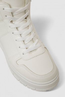 Кросівки жіночі зимові на хутрі, колір білий, 248RMB07