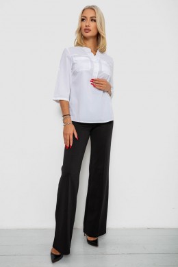 Блуза однотонная, цвет белый, 230R97