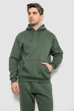 Спортивный костюм мужской на флисе, цвет хаки, 244R9162