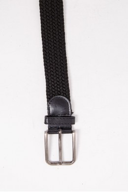 Чорний ремінь унісекс, з класичною пряжкою, 196R35T1W21