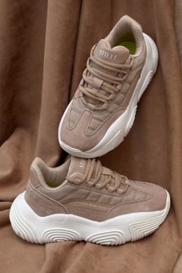 Кроссовки женские, цвет бежево-белый, 248RCX1250