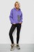 Худи женский с капюшоном на флисе, цвет сиреневый, 257R335