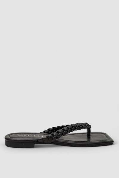 Шлепанцы женские, цвет черный, 248RL115