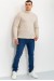 Свитер мужской, цвет светло-бежевый, 161R1880 Свитер мужской, цвет светло-бежевый, 161R1880