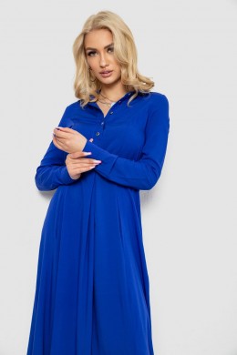 Платье однотонное, цвет электрик, 244R820-10