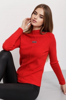 Гольф женский трикотажный, цвет красный, 204R008