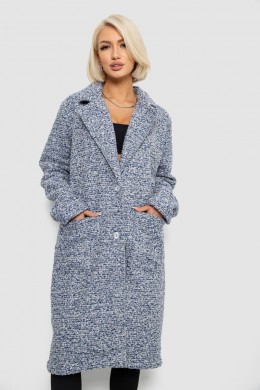Пальто женское без подкладки, цвет синий, 257R99