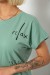 Футболка жіноча з принтом, колір оливковий, 244R2316-5 Футболка жіноча з принтом, колір оливковий, 244R2316-5