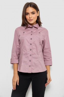 Сорочка жіноча однотонна, колір бузковий, 230R068-3