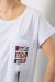 Футболка женская с принтом, цвет белый, 244R2413 Футболка женская с принтом, цвет белый, 244R2413