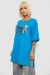 Футболка жіноча з принтом, колір блакитний, 244R2022-5 Футболка жіноча з принтом, колір блакитний, 244R2022-5
