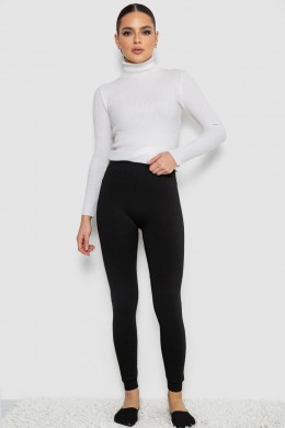 Лосини на меху бесшовные, цвет черный, 139R579-1