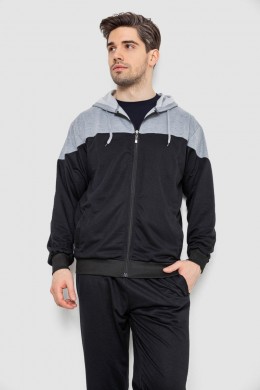Спорт костюм мужской, цвет черно-серый, 244R988