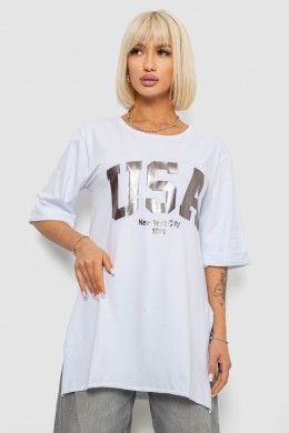 Футболка женская с принтом, цвет белый, 244R2022-5