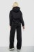 Спортивный костюм женский на флисе, цвет черный, 257R87