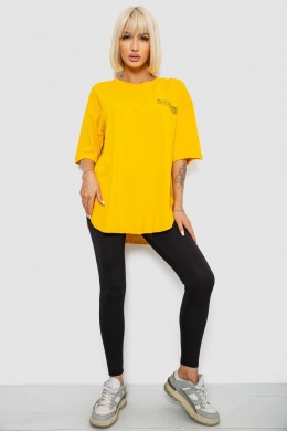 Футболка жіноча з принтом, колір жовтий, 244R2017