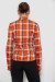 Рубашка женская в клетку, цвет оранжевый, 230R064-1 Рубашка женская в клетку, цвет оранжевый, 230R064-1