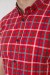 Сорочка чоловіча в клітку  -уцінка, колір червоний, 214R831-1-U