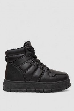 Кросівки жіночі зимові, колір чорний, 248RBL2