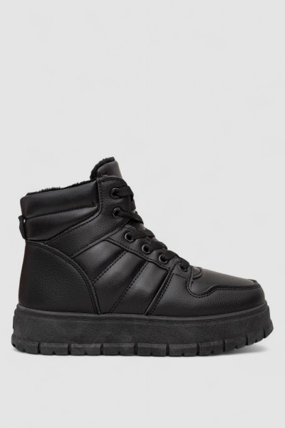 Кросівки жіночі зимові, колір чорний, 248RBL2