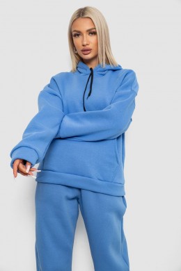 Спортивный костюм женский на флисе, цвет джинс, 238R5726