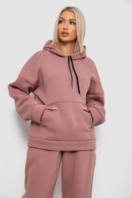 Спортивный костюм женский на флисе, цвет темно-пудровый, 238R5726