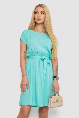 Платье однотонное, цвет мятный, 214R0225