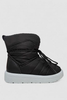 Дутики женские зимние на меху, цвет черно-серый, 248RFM500