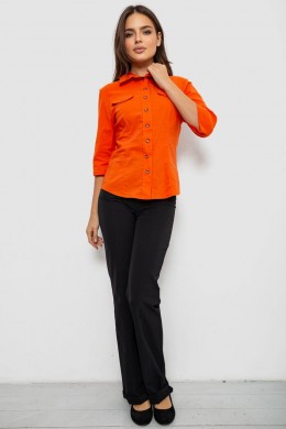 Сорочка жіноча однотонна, колір помаранчевий, 230R068-5