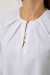 Блуза однотонная, цвет белый, 230R112-10 Блуза однотонная, цвет белый, 230R112-10