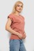 Футболка женская однотонная, цвет пудровый, 244R2215-5