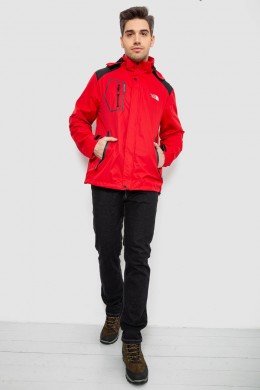 Куртка мужская демисезонная с капюшоном, цвет красный, 244RL-2515AL
