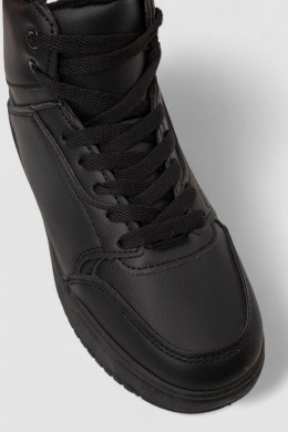 Кросівки жіночі зимові на хутрі, колір чорний, 248RAD02