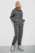 Спортивный костюм женский на флисе, цвет серый, 247R2039