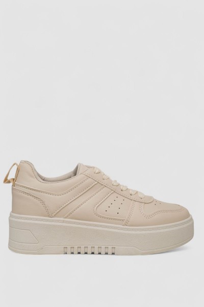 Кроссовки женские, цвет бежевый, 256RCB005