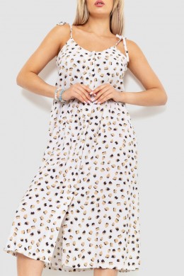 Сарафан с принтом, цвет молочный, 102R333-1