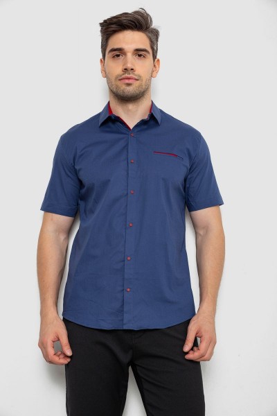Рубашка мужская  -уценка, цвет синий, 214R7112-U-3