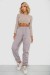 Спортивні штани жіночі на флісі, колір світло-сірий, 238R58671 Спортивні штани жіночі на флісі, колір світло-сірий, 238R58671