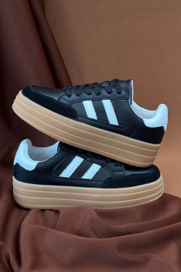 Кроссовки женские демисезонные, цвет черно-бежевый, 248RCX1590-4