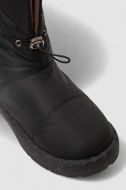 Дутики женские зимние на меху, цвет черно-коричневый, 248RFM200