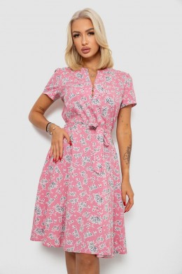Платье софт с принтом, цвет розовый, 230R1016