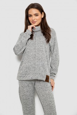 Костюм женский повседневный, цвет серый, 257R123