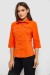 Рубашка женская однотонная, цвет оранжевый, 230R068-5