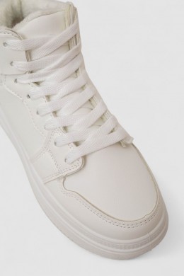 Кроссовки женские зимние, цвет белый, 248RBB07