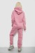 Спортивный костюм женский на флисе, цвет пудровый, 247R2012