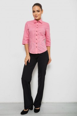 Сорочка жіноча однотонна, колір рожевий, 230R068-4